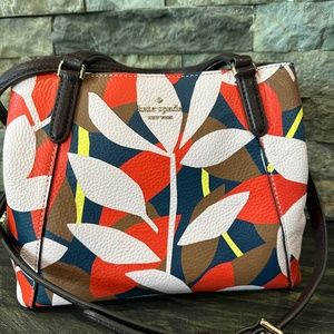 Kate Spade leather Tropical Toss handbag